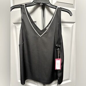 NWT Vince Camuto Black rhinestone camisole